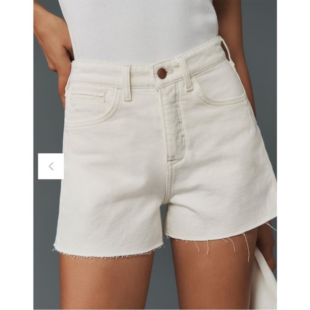 Pilcro Women's Off-White Jean Shorts